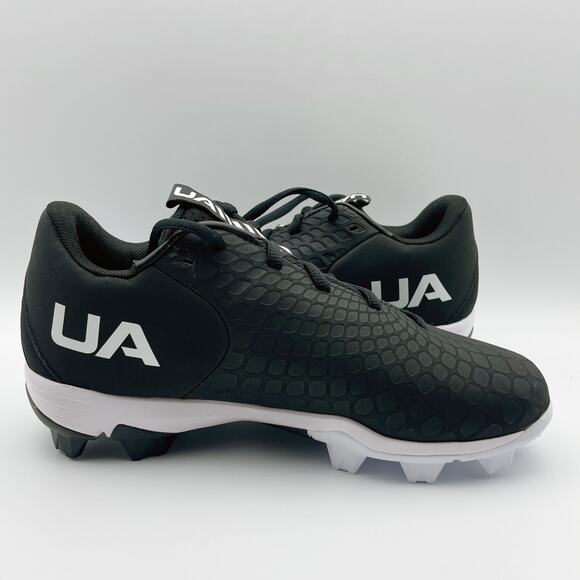 UNDER ARMOUR Womens Glyde 2.0 Rm Baseball Cleats US 10.5 EU 42.5 Black White NIB - Picture 3 of 11